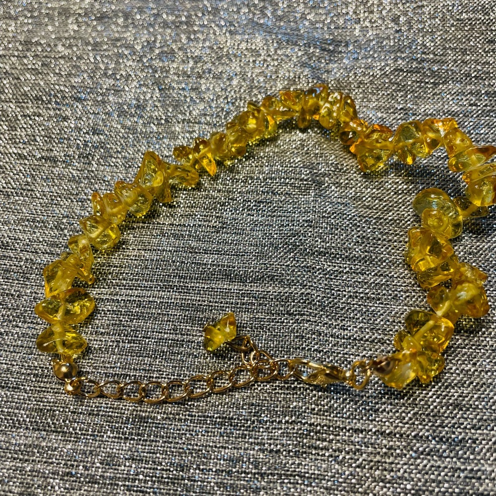 Chakra natural gemstone chip bracelet